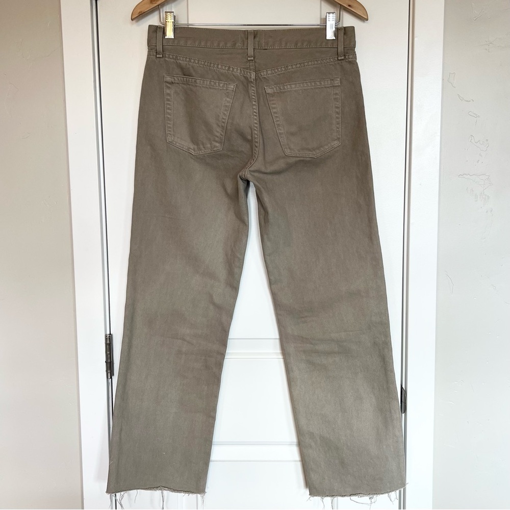 ASKKNY low rise straight jeans Button fly Neutral jeans Tan Khaki pants Size 27 - Picture 4 of 8